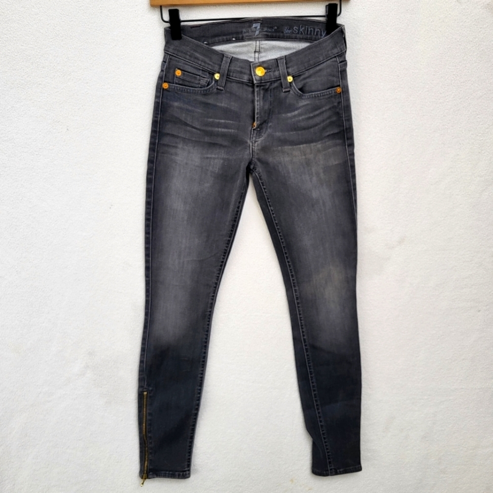 7 For All Makind Grey jeans
